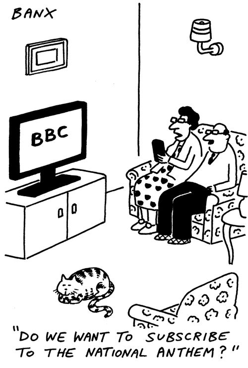 "Do we want to subscribe to the national anthem?"