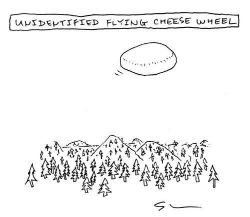 Unidentified Flying Cheese Wheel 
