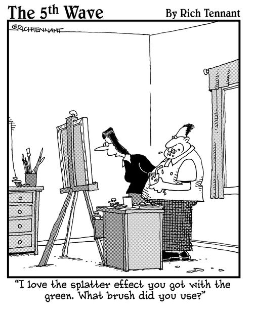  "I love the splatter effect you got with the green. What brush did you use?"