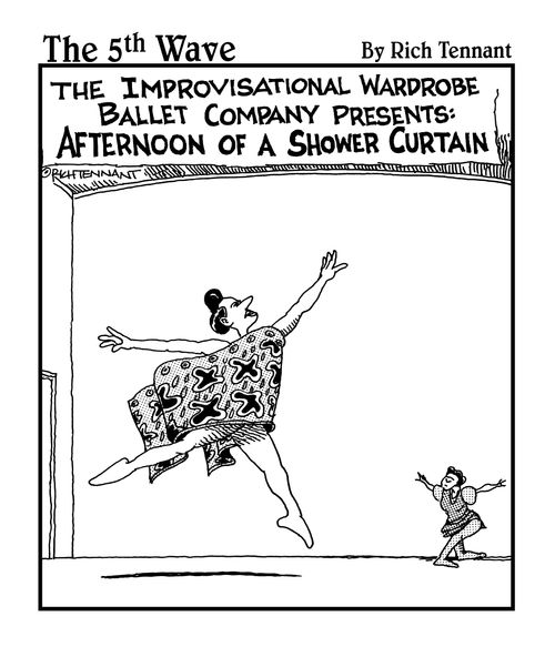 The Improvisational Wardrobe Ballet Company Presents: Afternoon of a Shower Curtain