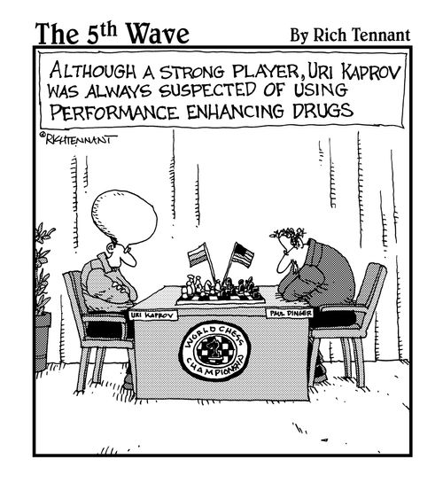 Although a strong player, Uri Kaprov was always suspected of using performance enhancing drugs.