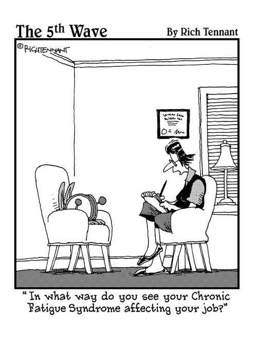 "I what way do you see your Chronic Fatigue Syndrome affect your job?"