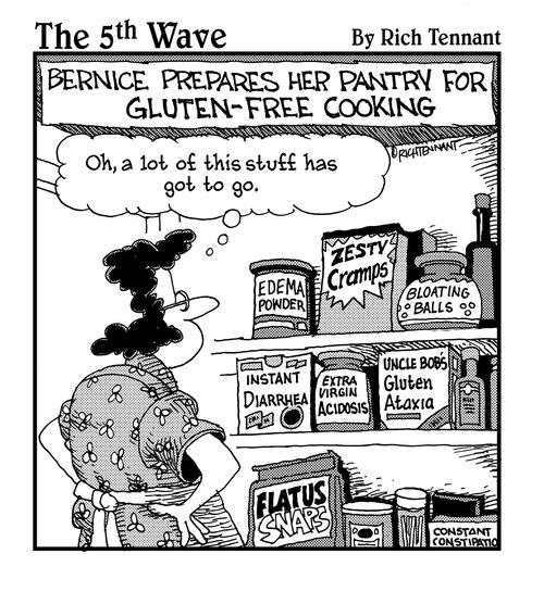 Bernice prepares her pantry for gluten-free cooking