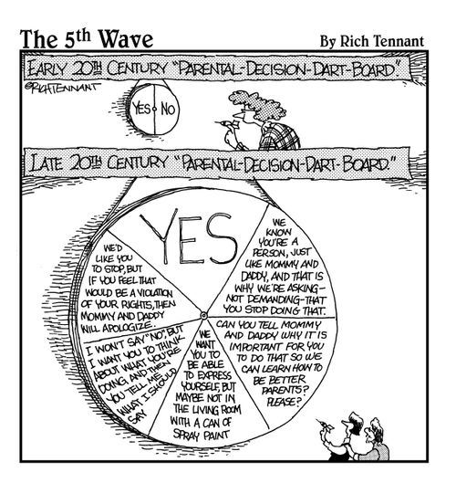 Early 20th Century/Late 20th Century: 'Parental-Decision-Dart Board'