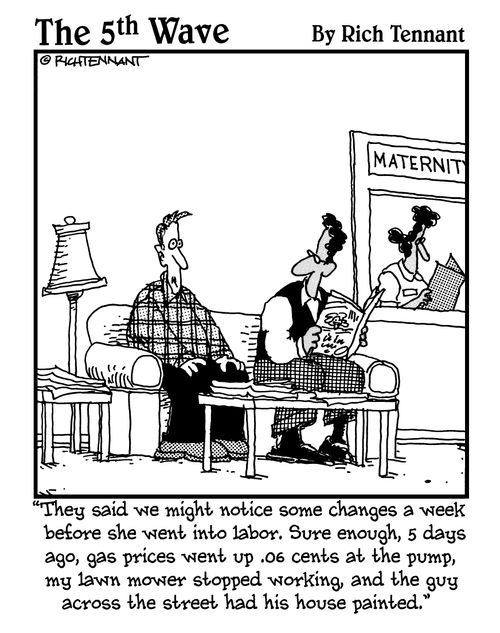 "They said we might notice some changes a week before she went into labor...."