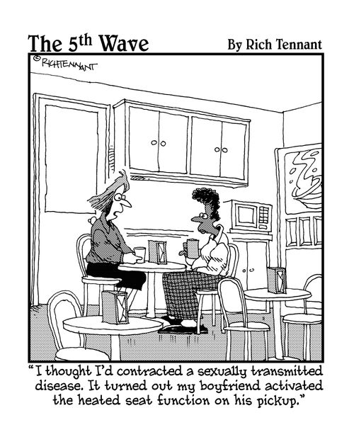 "I thought I'd contracted a sexually transmitted disease. It turned out my boyfriend activated the heated seat function on his pickup."