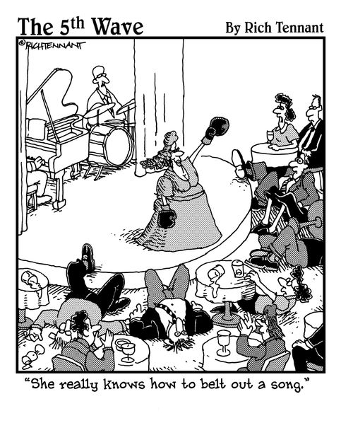 "She really knows how to belt out a song."