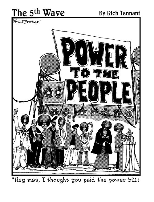 CartoonStock Upload "Hey man, I thought you paid the power bill?"