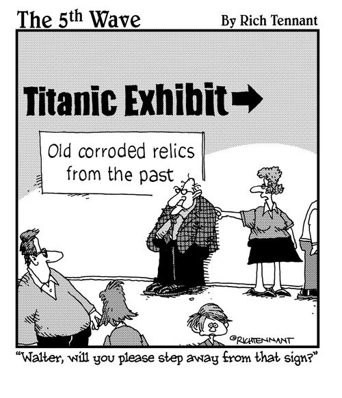 "Walter, will you please step away from that sign?"