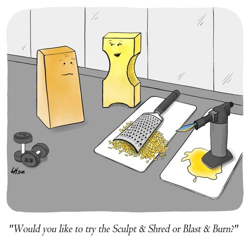 "Would you like to try the Sculpt & Shred or Blast & Burn?"