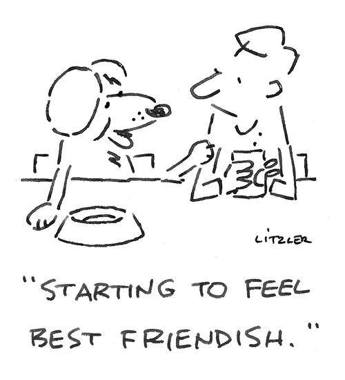 "Starting to feel best friendish."