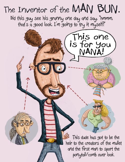 The inventor of the man bun.