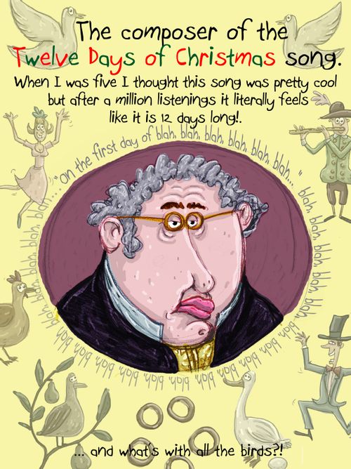 The composer of the 'Twelve Days of Christmas' song.