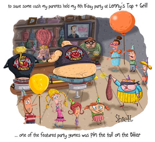 Birthday party at Lenny's Tap and Grill.