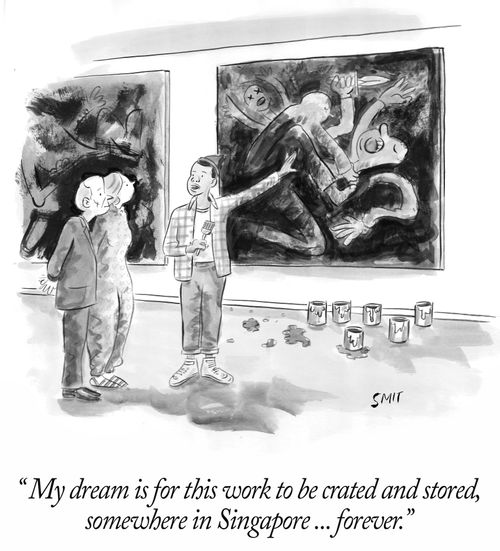 "My dream is for this work to be crated and stored, somewhere in Singapore... forever."