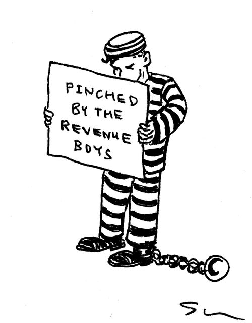 Pinched by the Revenue Boys