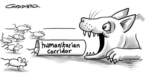 Russia Offers Ukrainian's a Humanitarian Corridor to Russia