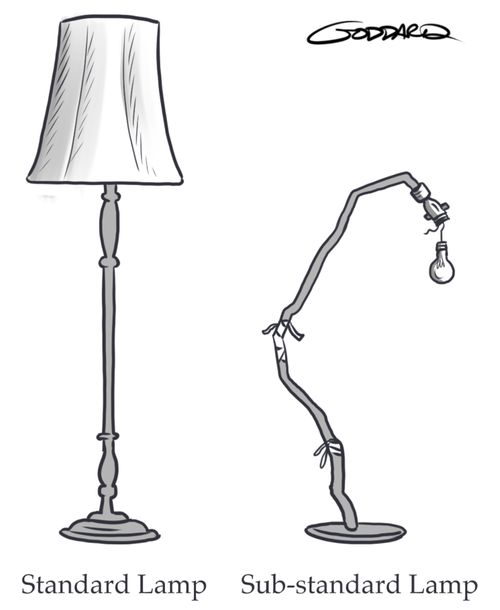 Standard Lamp - Sub-standard Lamp