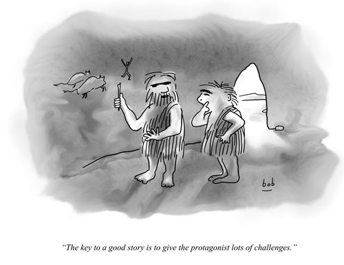 "The key to a good story is to give the protagonist lots of challenges."