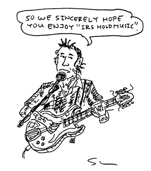 "So we sincerely hope you enjoy 'IRS Hold Music'."