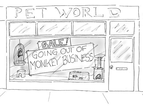 Sale! Going Out of Monkey Business
