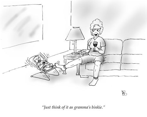 "Just think of it as gramma's binkie."