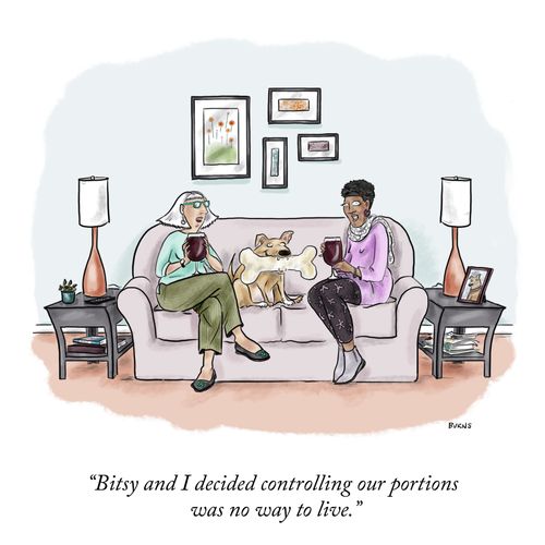 "Bitsy and I decided controlling our portions was no way to live."