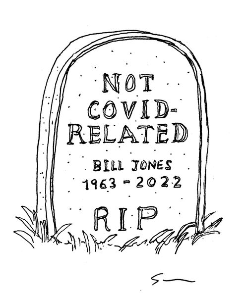 NOT COVID-RELATED tombstone 