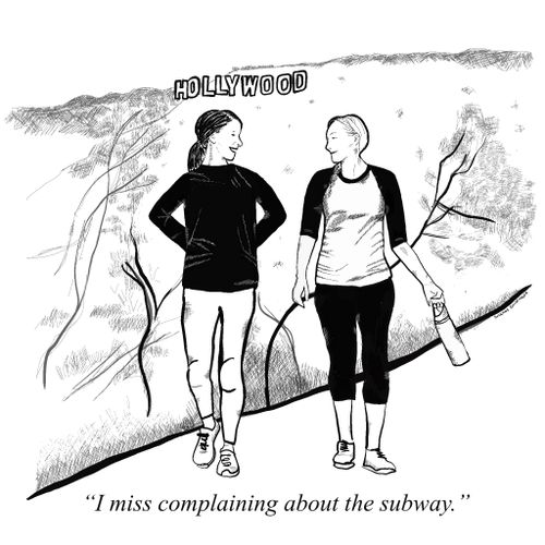 "I miss complaining about the subway."