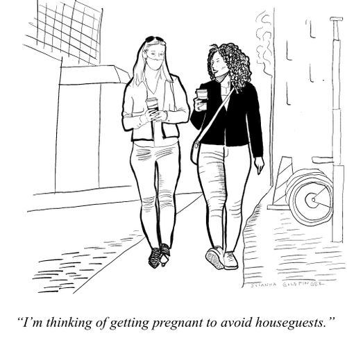 "I'm thinking of getting pregnant to avoid houseguests."