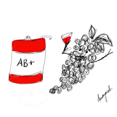 Grapes Drinking Blood