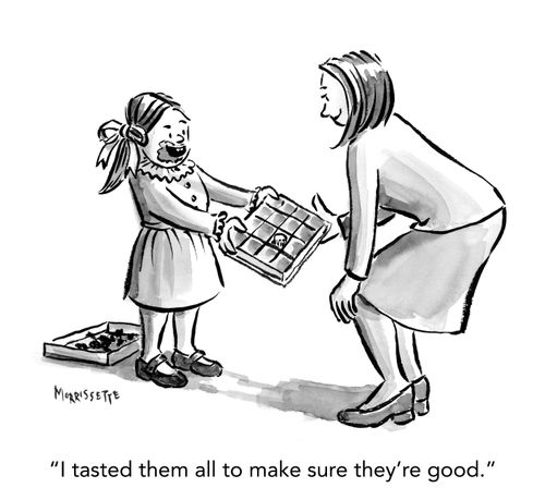 "I tasted them all to make sure they're good."