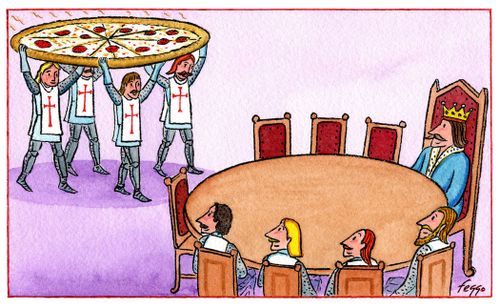 Pizza at the Round Table