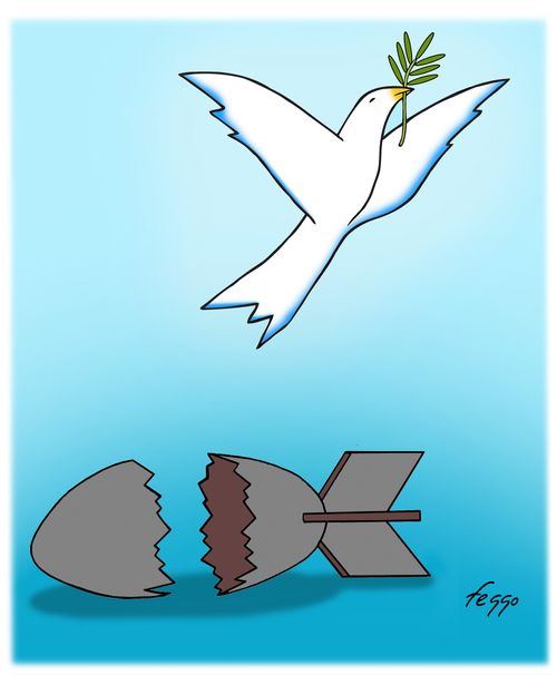 Peace Escaping From War