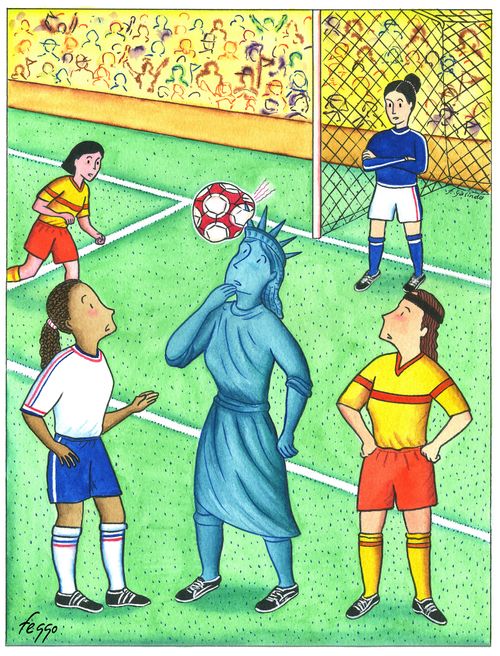 Statue of Liberty Punctures the Ball