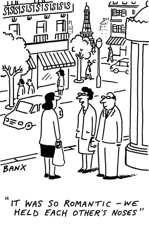 French Elections: "It was so Romantic - we held each other's noses."