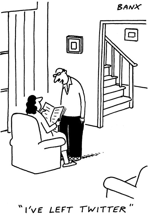 "I've left twitter."