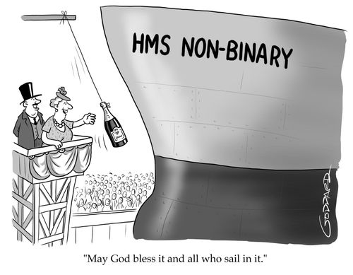 HMS Non-Binary "May God bless it and all who sail in it."