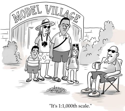 "It's 1:1,000th scale."