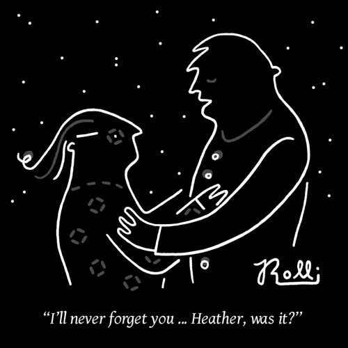 "I'll never forget you. . . Heather, was it?"