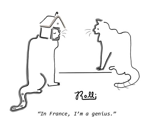 "In France, I'm a genius."