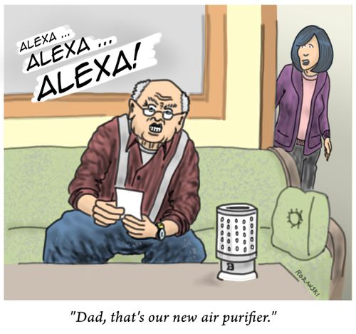 "Dad, that's our new air purifier."