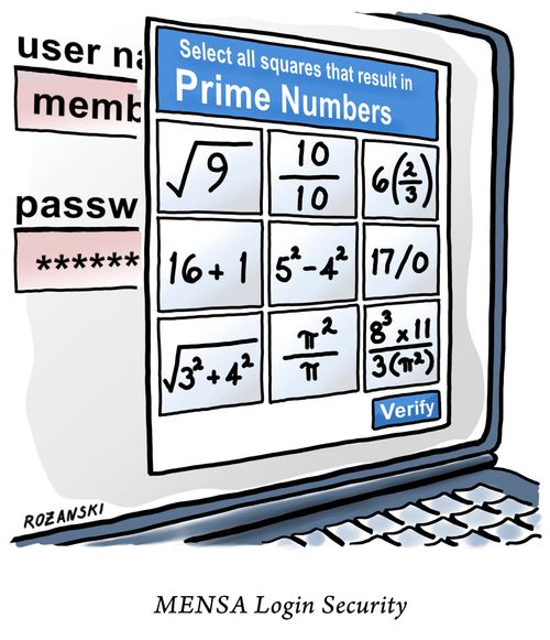 Mensa Login Security