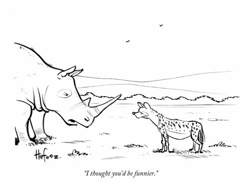 "I thought you'd be funnier."