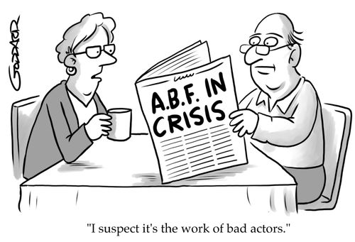 "I suspect it's the work of bad actors."