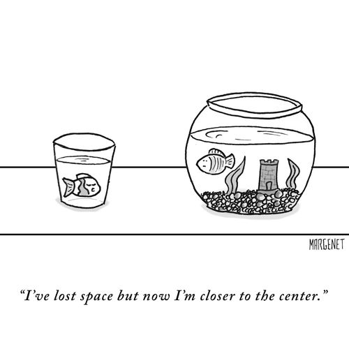 "I've lost space but now I'm closer to the center."