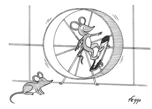 Mouse Skateboarder