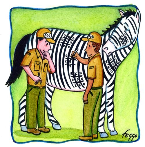 Zebra Tic-Tac-Toe