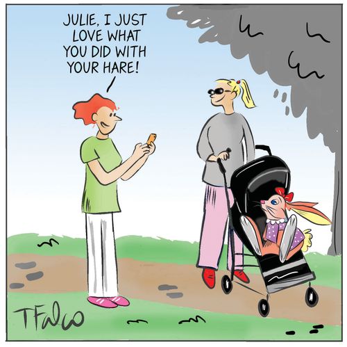 "Julie, I just love what you did with your hare."