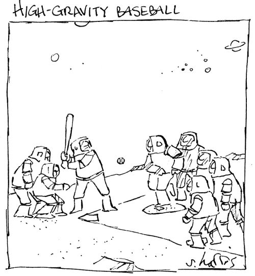 High-gravity baseball